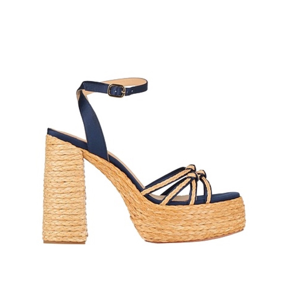 New Paloma Barcelo Mehla Ankle Strap Platform Sandal Sz 10.5